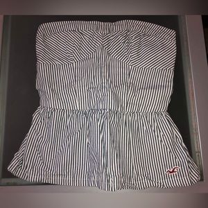 Hollister Strapless Babydoll Shirt